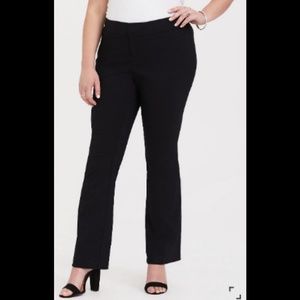 🖤 Black slim boot business slacks size 18